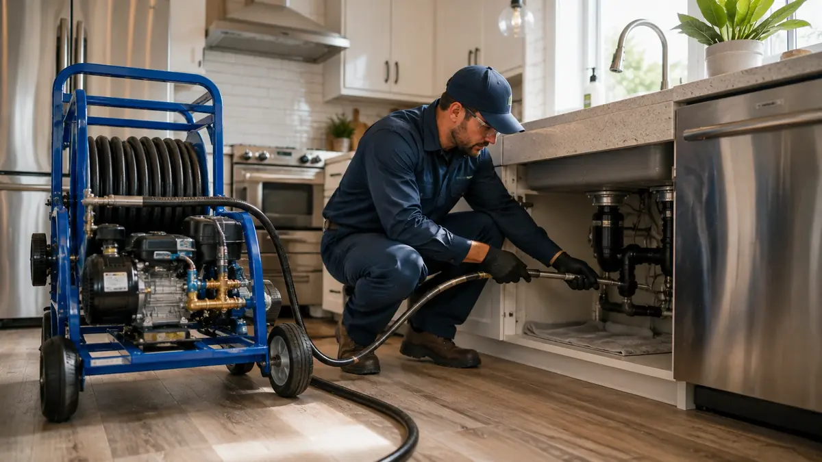 Kitchen Drain Hydro Jetting in Rancho Mirage