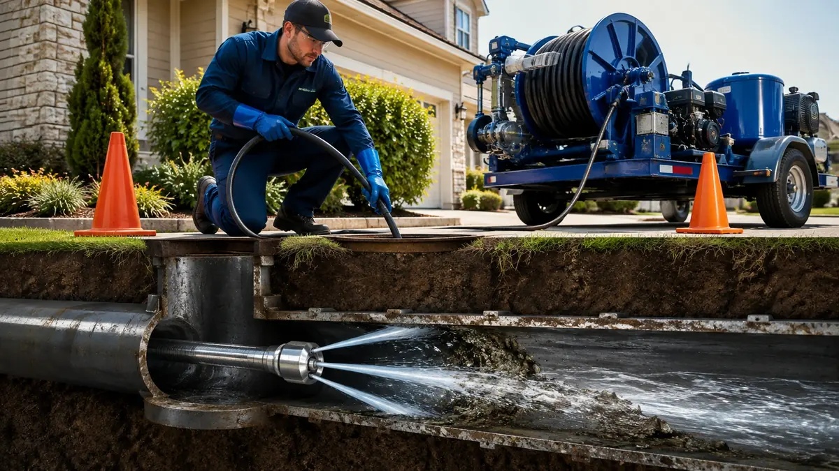 Main Sewer Line Hydro Jet Cleaning in Rancho Mirage