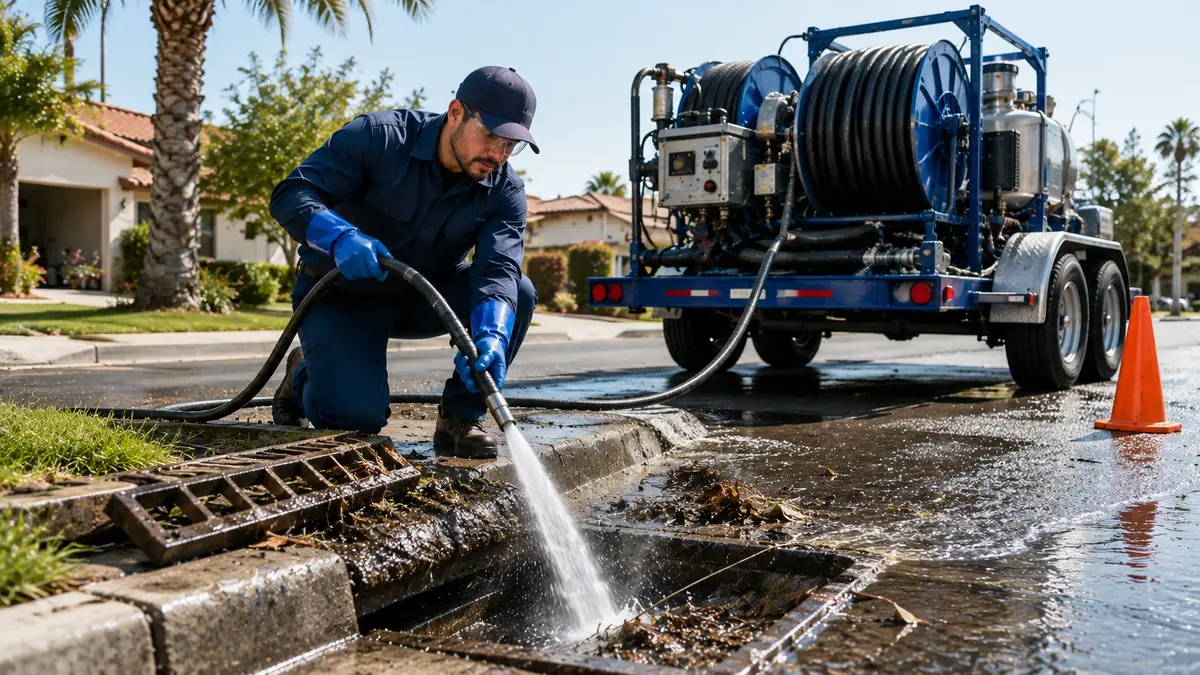 Storm Drain Hydro Jet Cleaning in Rancho Mirage